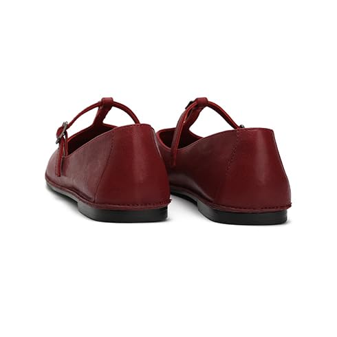 Womens Mary Jane Flats Closed Square Toe Shoes Ballet Flats Adjustable T Strap Pumps Comfortable Slip On Shoes Casual Dressy Party Classic4