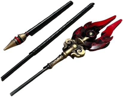 Fantasy Game Genshin Impact Cosplay Foam Sword Scepter Blade Weapon Costume (Varies Style) (Staff of Homa 70") - Image 4