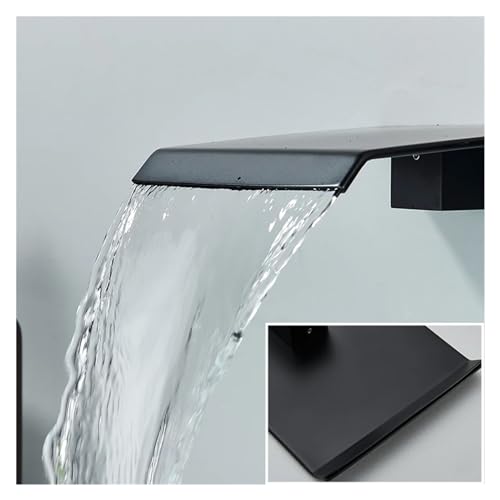 Mitigeur mural cascade chrome pour lavabo de salle de bains