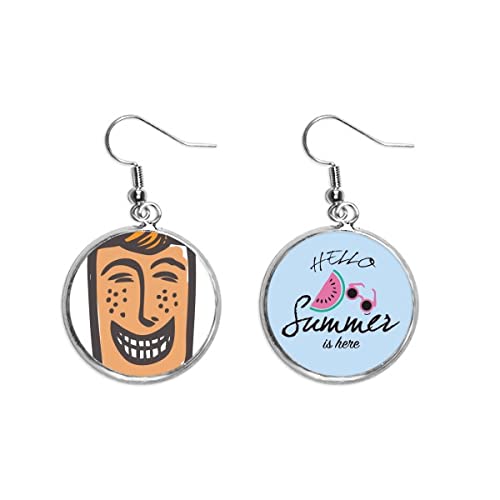 Pendientes de sandía abstractos para lucir en tus looks de verano