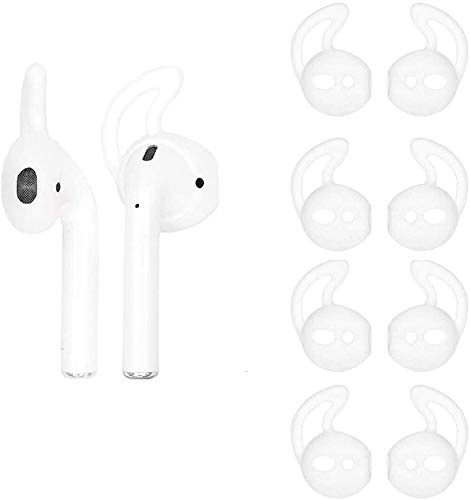 OneCut 5 Pairs Silicone Ear Tips Compatible for AirPods 1&2,Silicone Soft Anti-Slip Sport Earbud Tips, Anti-Drop Ear Hook Gel Headphones Earphones Protective Accessories Tips (Clear) OneCut 5 Pairs Silicone Ear Tips Compatible for AirPods 1&2,Silicone Soft Anti-Slip Sport Earbud Tips, Anti-Drop Ear Hook Gel Headphones Earphones Protective Accessories Tips (Clear)