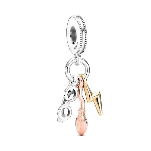 D 106 Charm Abalorios Harry-Potter, Plata de Ley 925, Compatible con Pulsera...