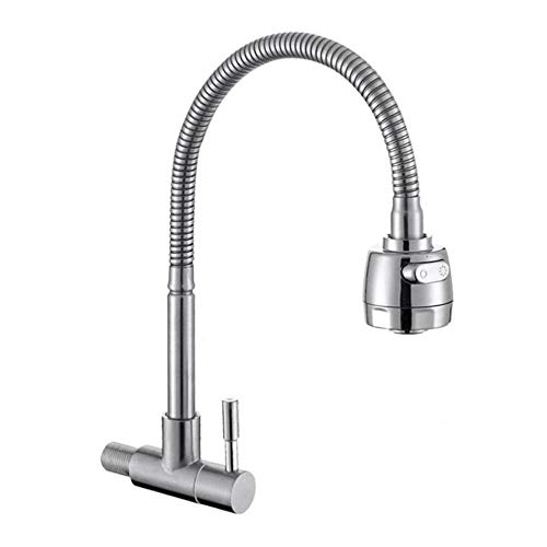 Robinet mural premium en acier inoxydable 304 brossé finition mate - 2
