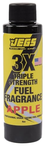 JEGS 63636 Fuel Fragrance Apple Scented 4 oz. Bottle Safe for All Internal Combu