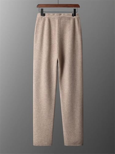 DBFBDTU Men's Knit Trousers Winter Thick Pencil Pants Soft Warm Cashmere Basic Casual Pant3
