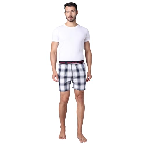 Image of Urban Scottish Men's Boxer | 100% Cotton | Regular Fit, Mid-Rise | Printed, Outer Elastic