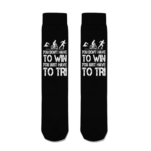 Triathlon Socks - You Don't Have To Win Just Try
