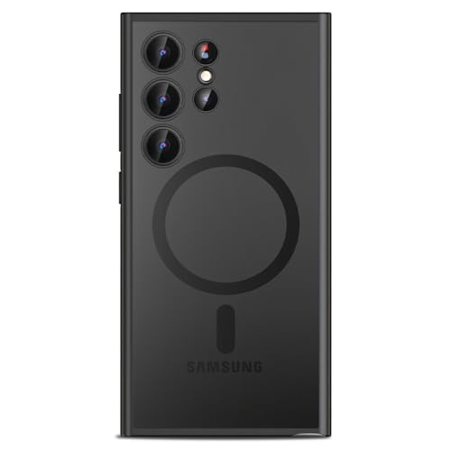 Image of DailyObjects Case for Samsung Galaxy S24 Ultra, Drop Protection Polycarbonate Nimbus Matte Slim Shockproof Back Cover-Black