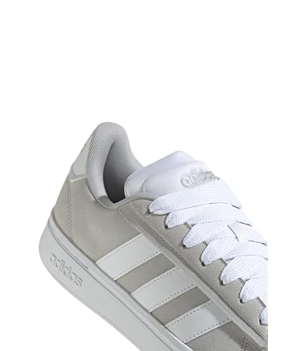 adidas Grand Court Alpha 00s Tênis feminino, cinza/branco/prata metálico, 39, Cinza/branco/prata met