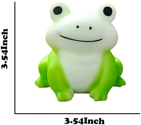 Frog Sensory Squeeze Toy, Squishy Fidget Silicone Toys, Stress Relief Sensory Play, Prefilled Basket Stocking Stuffer Party Favors Goodie Birthday Gifts Classroom Prize for Boys Girls (Green)
