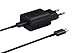 Samsung USB-C-Ladegerät, 25 W, ultraschnell, Adapter USB C auf USB, Schnellladegerät, Original-Ladegerät, ohne Kabel, Schwarz