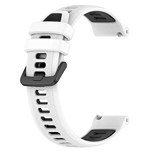 Image of Fit for Garmin Forerunner 265S 255S Watch Bands, 18mm Quick Release Durable Silicone Replacement Bands Wristbands Straps Bracelet Fit for Garmin Vivoactive 4S /Vivomove 3S /Venu 2S