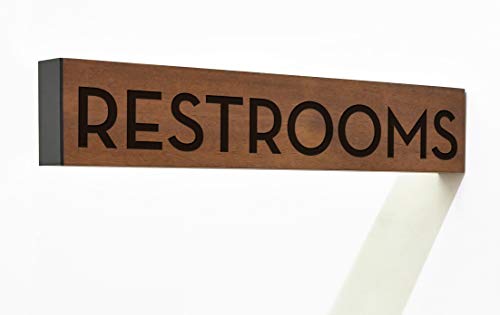 Panneau directionnel personnalisé - signe de toilettes - signe de salle de bain - signe d'accès en fauteuil roulant - signe de toilette - signe d'hôtel avec flèche - signe de handicap