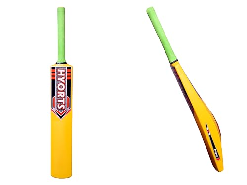 Image of Full Size Durable Plastic Cricket Bat for Kids & Adult for Beach & Backyard- Yellow Color
