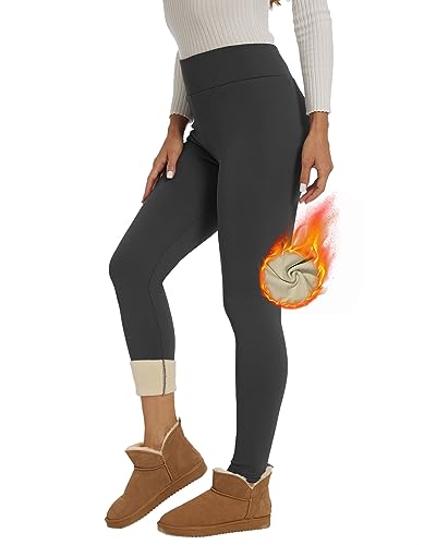CheChury Mujer Leggins Termicos Invierno Leggins Fitness Pantalones Forro Polar Cintura Alta Leggins Impermeables de Invierno Mujer Invierno Leggings Térmico de Lana Cálido Fitness Elásticos