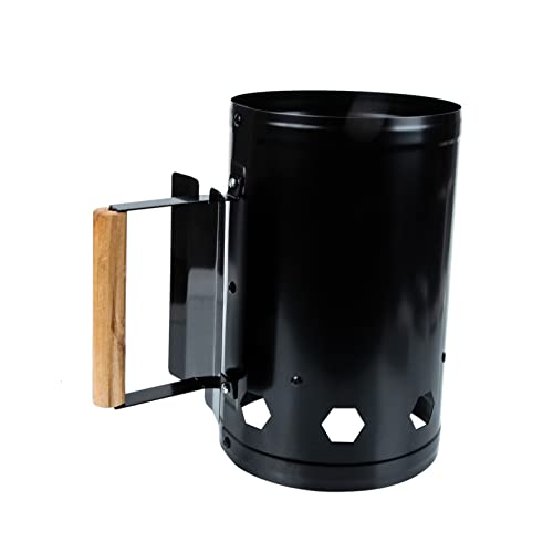 KESYOO Outdoor Chimney Starter Rapid Igniting BBQ Tool with Heat Resistant Handle for Campfire and Picnic Use Durable Construction with Optimal Air Flow for Fast