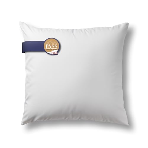 Bestlivings Made in Germany Feder Kopfkissen - 80x80cm Schlafkissen mit Downpass-Zertifizierung (Qualität und Tierschutz) - ÖKO TEX - 100% feiner Baummwoll Bezug