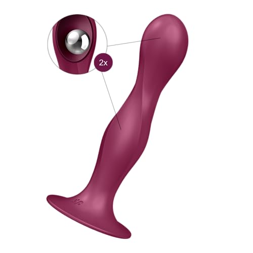 Satisfyer Double Ball-R Vibro Masseur Gode Stimulation Vaginale Anale