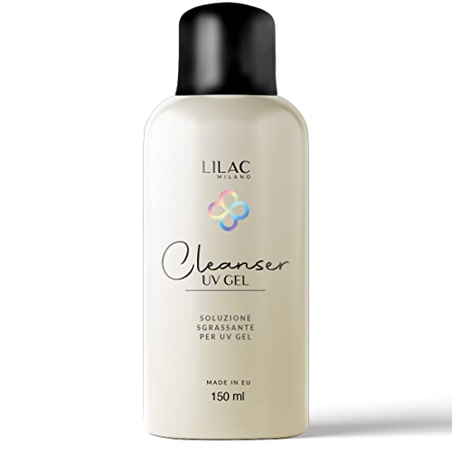 Lilac Milano - Limpiador para esmalte de gel, limpiador desengrasante, tratamiento previo y posterior a la aplicación, abrillantador, multiusos para higienizar las uñas y eliminar los residuos.