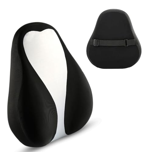 NIXGEN Premium Lumbar Cushion - Ergonomic Back Support Pillow for Office Chair & Car Seat - Comfort for Posture Correction Back Pain Relief - (43x38.5 cm)