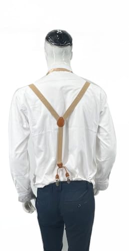 Image of Men's Suspenders Bowtie Set Elastic Y Shape Style Women's Suspenders Bowtie For Wedding&Formal Events