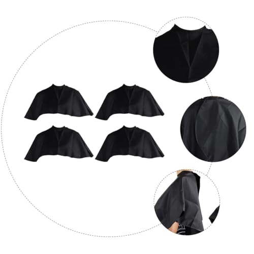 Set 4 Capas impermeables para corte de cabello negro miniatura 3