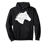 白馬、少女 パーカー