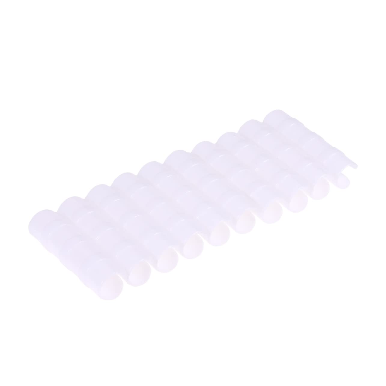 Totority 10Pcs Abs Snap Buckle Clips for Greenhouse Accessories Compatible with Pipes Durable and Tough Snap in Buckles for Film and Shade Net Fixing White