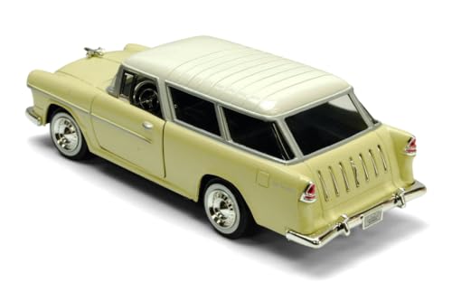 Modelo a escala 1:24 Bel Air Nomad 1955 amarillo miniatura 3