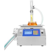 PERFERATE Automatic Honey Filling Machine Liquid Paste Filling Machine 0.02-22.05Lbs Honey Bottling Machine Automatic Weight Bottle Filling Machine for Viscous Liquid, Chocolate Sauce