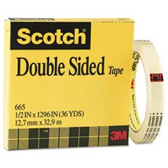 Image of Scotch Tape,DBL Coated,1 /2X1296