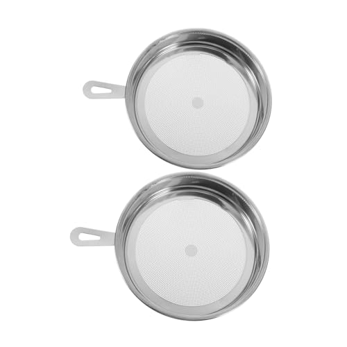 Unomor Lab Sieve Tea Filter Test Sifter Soil Sifter Garden Potting Sieve 2pcs Fine Mesh Strainer Easy to Install