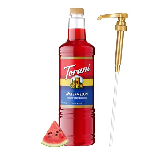 Image of Torani Watermelon Syrup 1L with Pump - Cocktails & Mocktails