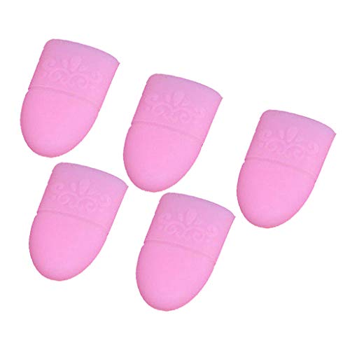 Generic 10x Haushalt Nagellackentferner Kappen, Silikon Nagel Kappe zum Entfernen von Nagellack, Gellack - Rosa – Bild 7