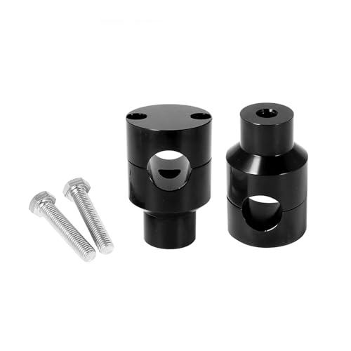 Riser guidon adaptateur 25mm noir pontet de rehausse guidon moto custom