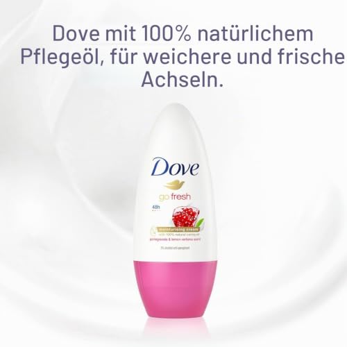 Dove Deoroller 6er Pack Go Fresh Granatapfel- und Zitronenduft, Roll-On (6 x 50 ml) – Ansicht 4