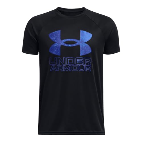 Image of Under Armour Boys' Tech Hybrid Printed Fill Short-Sleeve T-Shirt