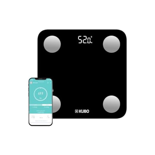 Báscula inteligente - 13 Análisis Diferentes - Registro de Hasta 10 Usuarios - Aplicación Compatible con iOS o Android - Kubo