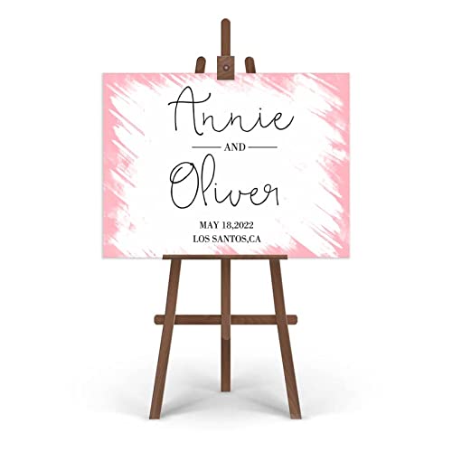 Panneau de bienvenue mariage personnalisé pour guider les invités