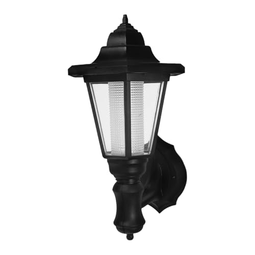 Homoyoyo Luz Solar de Pared Hexagonal para Exterior Lámpara de Jardín Ecológica y Duradera Iluminación Blanca para Patio Pasillo y Terraza Diseño Vintage para Hoteles y al Aire