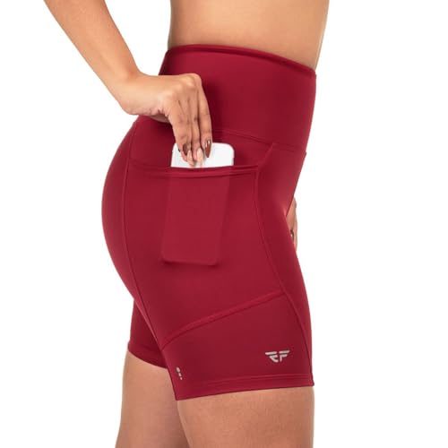 Short Com Bolso Para Corrida Academia Feminino Compressão (BR, Alfa, P, Regular, Regular, VALENTINO)