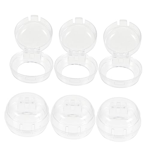 Gatuida 6 piezas Cubiertas Protectoras Transparentes para Perillas de Estufa Gas Seguridad Infantil para Botones de Horno y Electrodomésticos Fácil Instalación