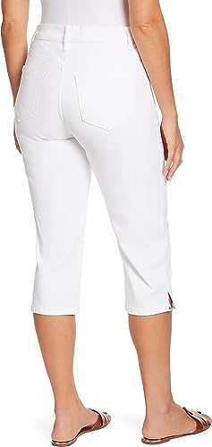 Gloria Vanderbilt Womens Amanda Capri, White, Size 142