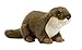 WWF - Peluche Loutre Européenne - Peluche Réaliste avec de Nombreux Détails Ressemblants - Douce et Souple - Normes CE - 20 cm