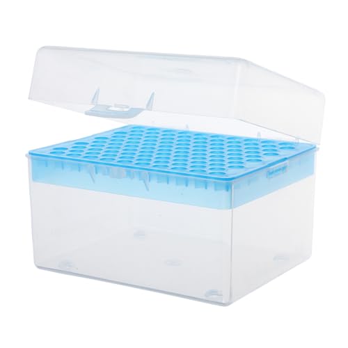 CIYODO 100holes Position Pipette Tips Storage Box Rectangular for Easy Insertion and Removal Portable and Handheld for Pipettors