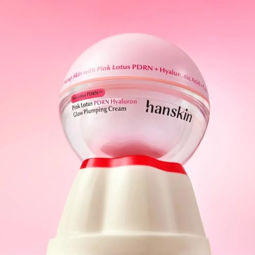 Image of Hanskin PDRN Cream, Pink Lotus PDRN Plumping Face Moisturizer, 1.69 fl oz