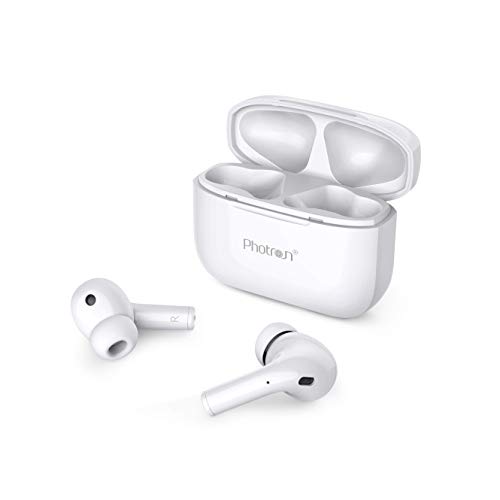 Image of Photron AirBeast 200 Truly Wireless Bluetooth in Ear Earbuds with Mic (White)