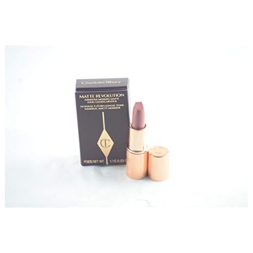 CHARLOTTE TILBURY Matte Revolution Lipstick Pillow Talk Travel Mini Size 0.03 oz