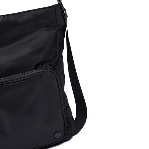 Image of Danskin Women's Hobo Tote Bag Milo Nylon, Black
