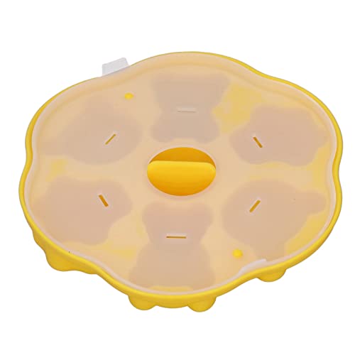 Molde de silicona para cubitos con tapa, amarillo miniatura 1